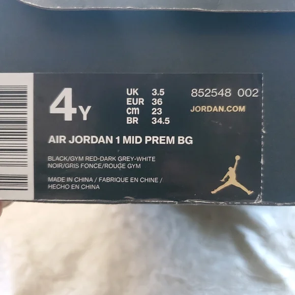 Air Jordan 1 Mid Prem BG youth sneakers - Picture 8 of 9